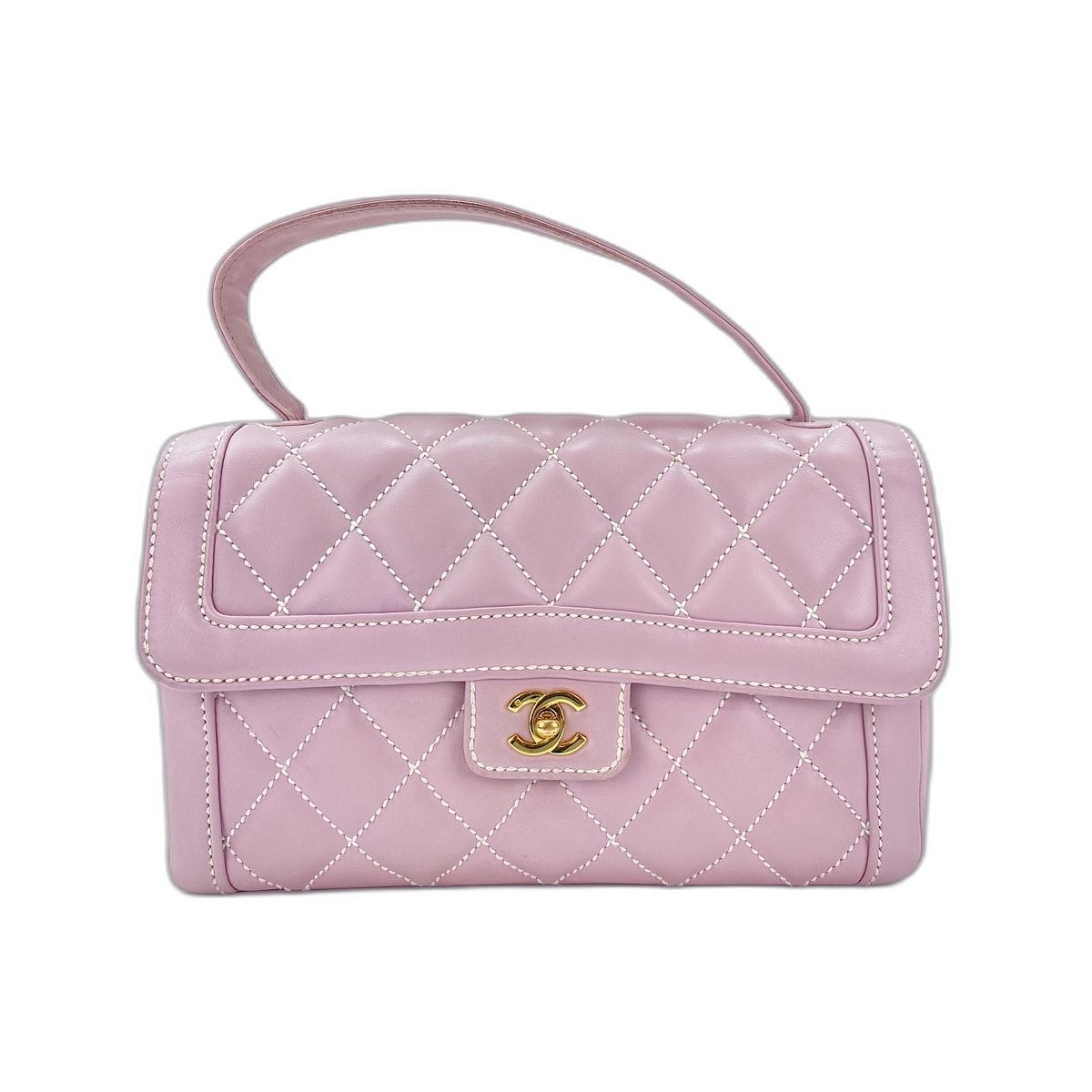 シャネル CHANEL マトラッセ ハンドバッグ ラムスキン【中古】