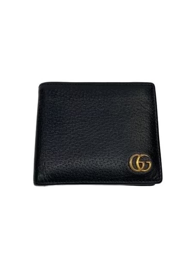 GUCCI GG Marmont Leather Coin Wallet "Black"