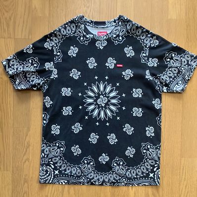 Supreme Small Box Tee "Bandana Black"(21SS)
