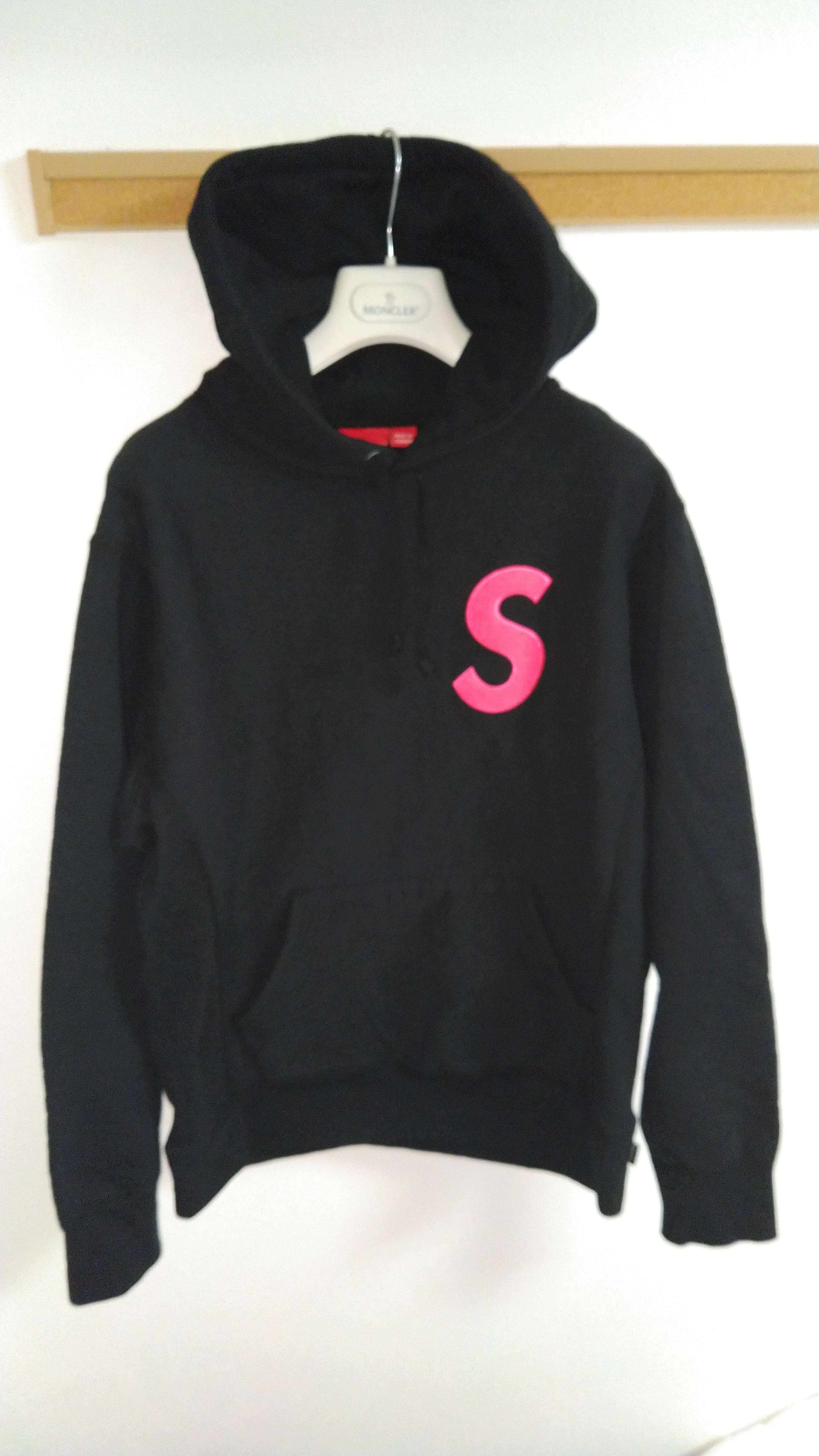 Supreme S Logo Hooded Sweatshirt "Black" (19FW)