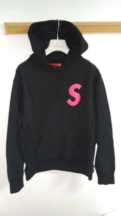 Supreme S Logo Hooded Sweatshirt "Black" (19FW)