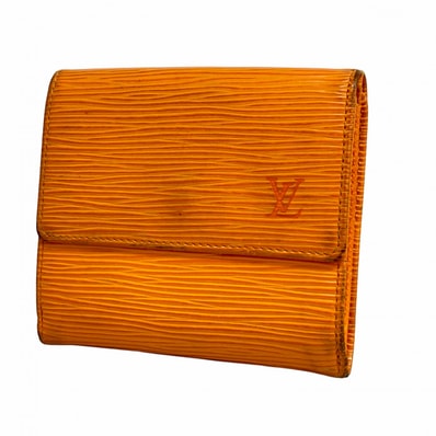★SALE【6ec1833-k】ルイヴィトン 三つ折り財布 エピ ポルトモネビエカルトクレディ M6348H マンダリン【中古】レディース