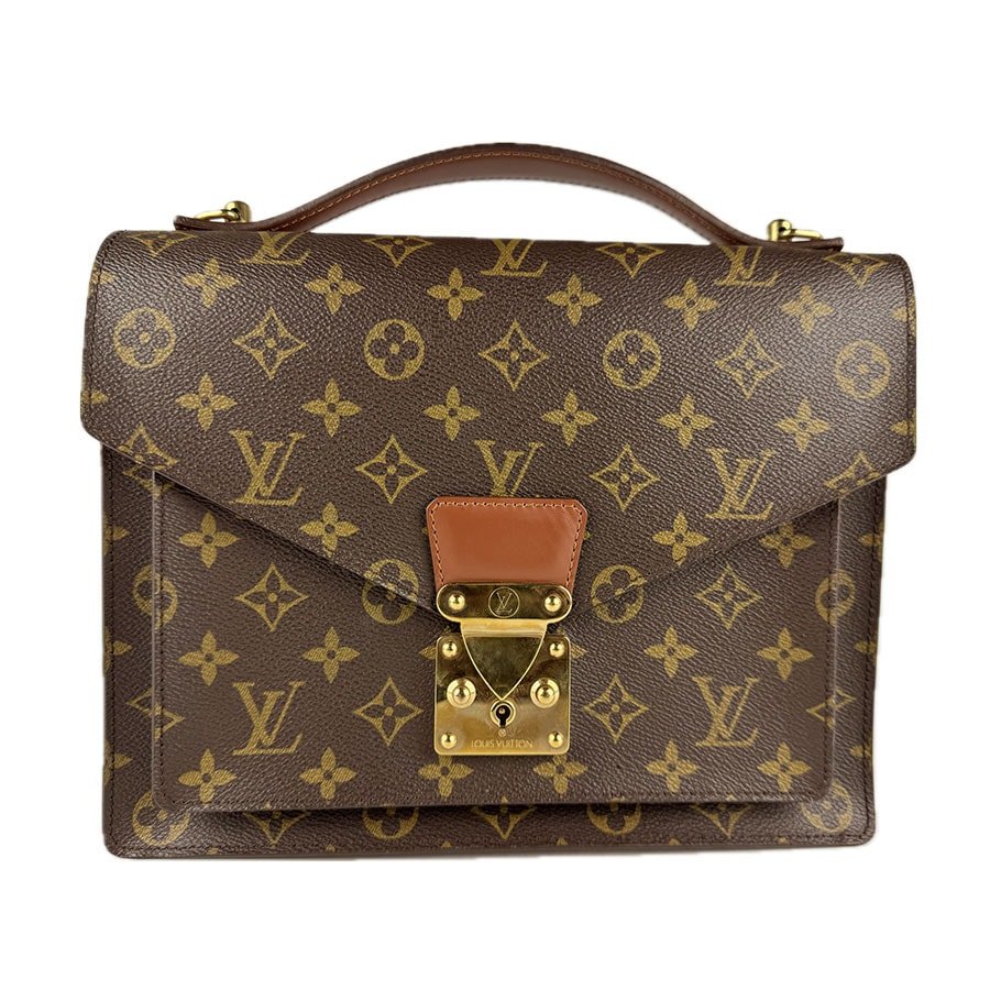 ルイ ヴィトン LOUIS VUITTON ショルダーバッグ モノグラム モンソー28 モノグラムキャンバス ブラウン レディース M51185【中古】 z7870