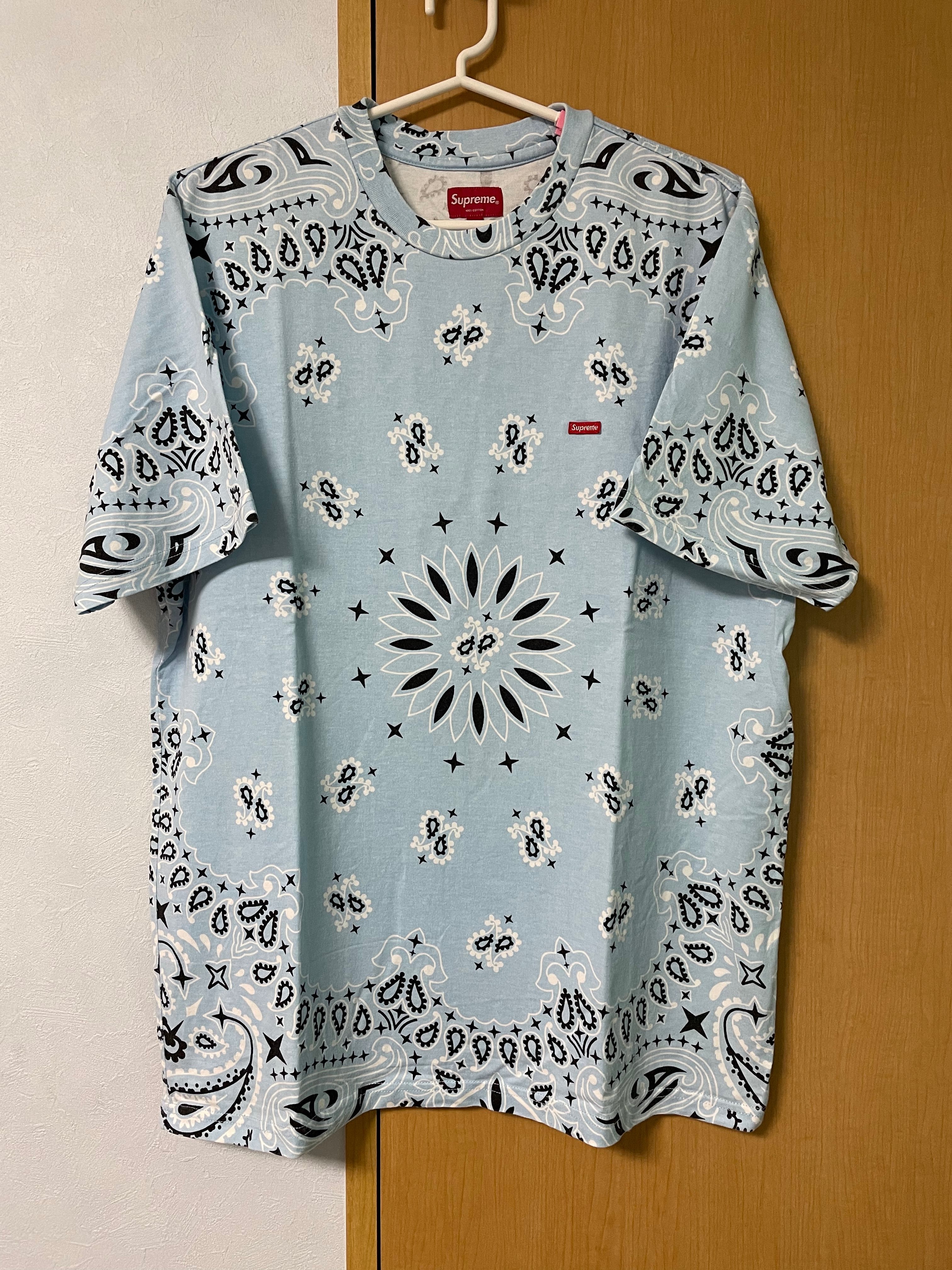 Supreme Small Box Tee "Bandana Blue"(21SS)