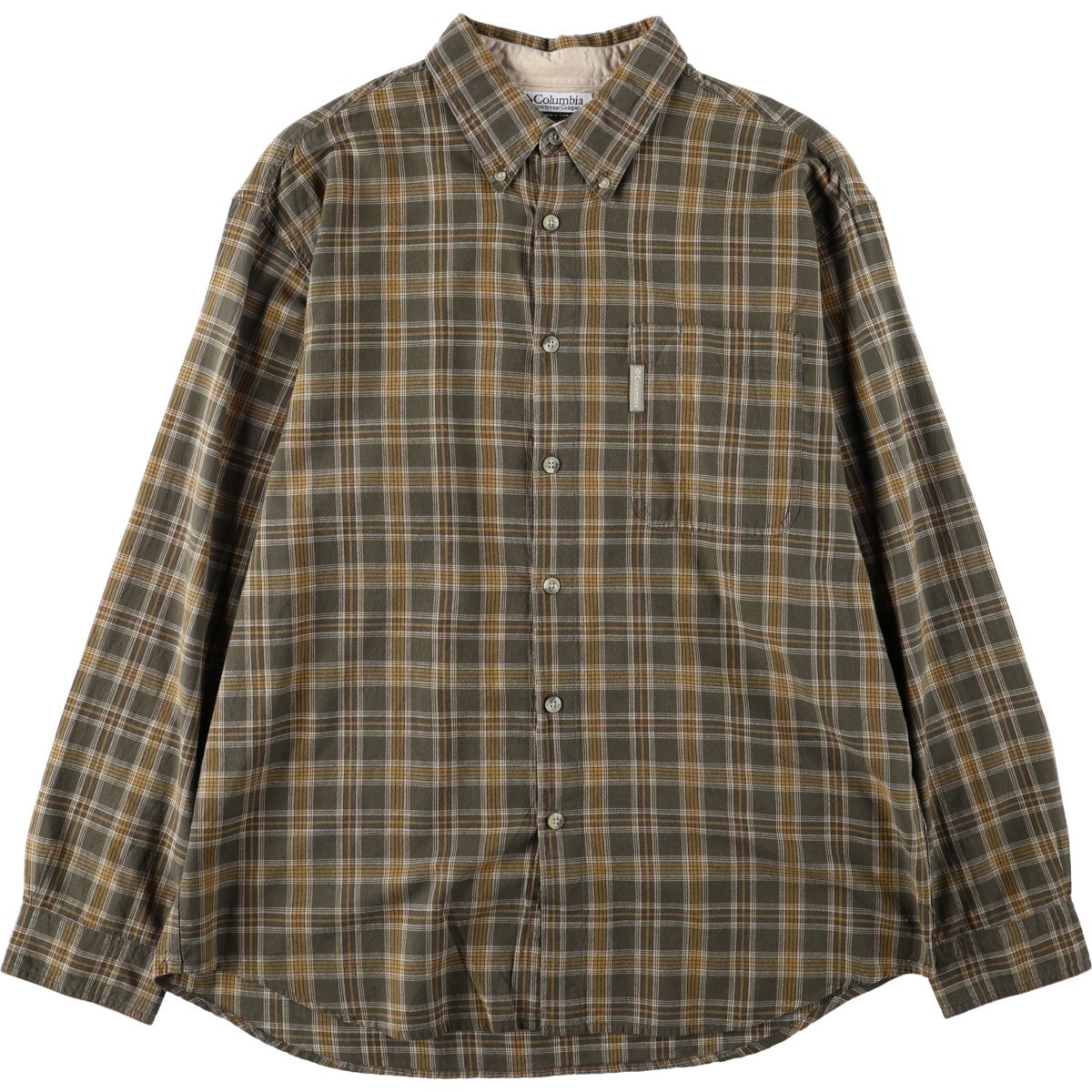 古着 00年代~ コロンビア Columbia 長袖 ボタンダウンチェックシャツ メンズL相当/eaa662816