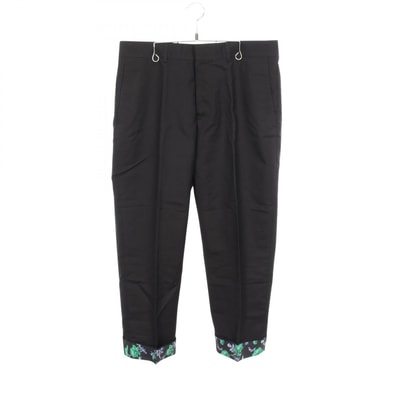 ディオール Dior 裾花柄 パンツ 衣料品 ボトムス コットン メンズ ブラック系 / マルチカラー 293C142A4451 【中古】