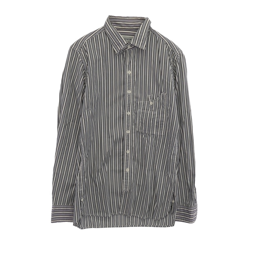 nonnative ノンネイティブ 長袖シャツ NN-S2009 ストライプ 長袖 シャツ ブラウン系 ブルー系【中古】