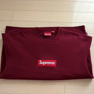 Supreme Box Logo Crewneck "Cardinal" (22FW)