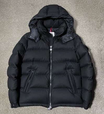 MONCLER Montgenevre Flannel Hooded Down Jacket "Black"