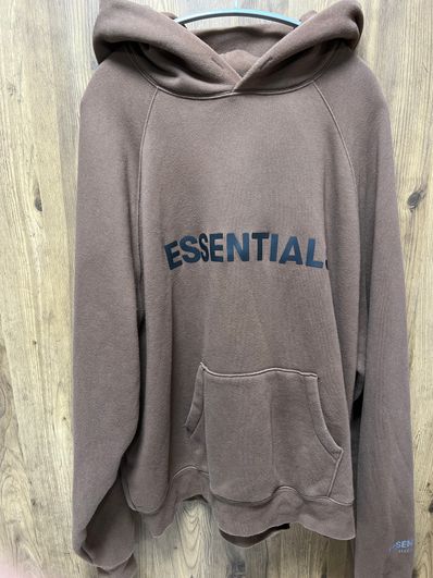 FEAR OF GOD ESSENTIALS / SSENSE 3D Silicon Applique Pullover Hoodie "Rain Drum"