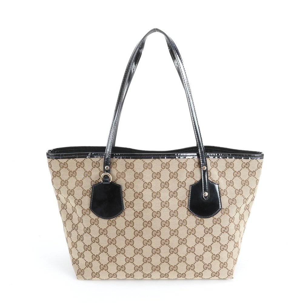 ■美品 グッチ GGキャンバスジョリー 211976 トート バッグ