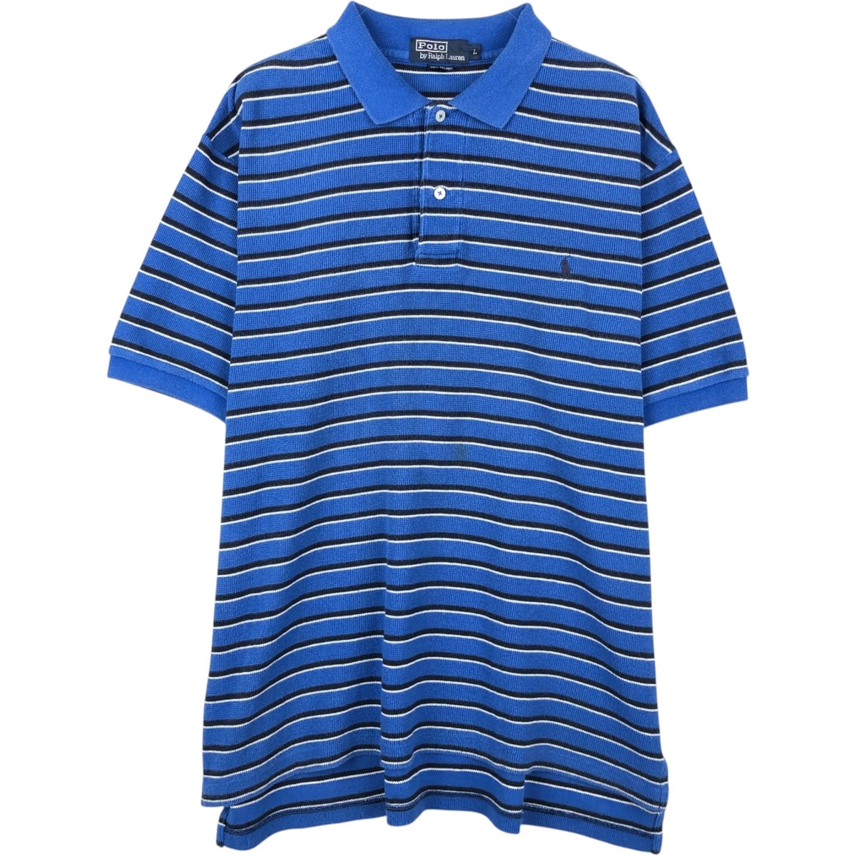 古着 ラルフローレン Ralph Lauren POLO by Ralph Lauren マルチボーダー 半袖 ボーダー ポロシャツ メンズL相当/eaa622637