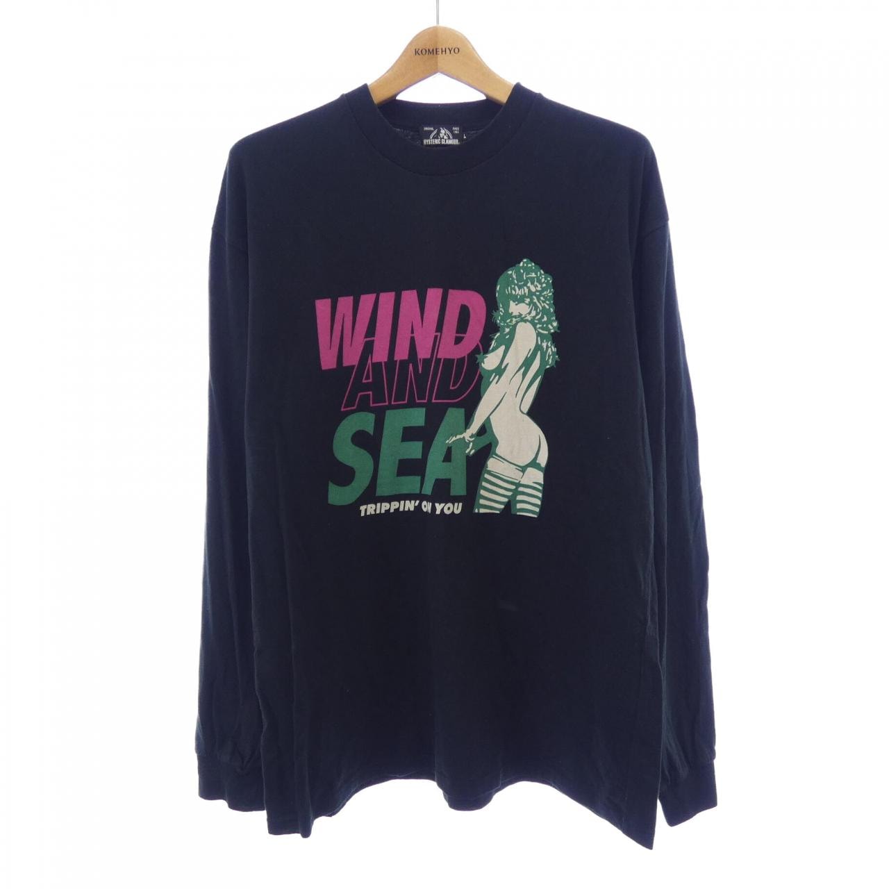 ヒステリックグラマー HYSTERIC GLAMOUR WIND AND SEA Tシャツ
