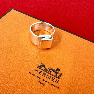 HERMES エルメス フォールディング リング シルバー925 リング・指輪 11号 シルバー
33849