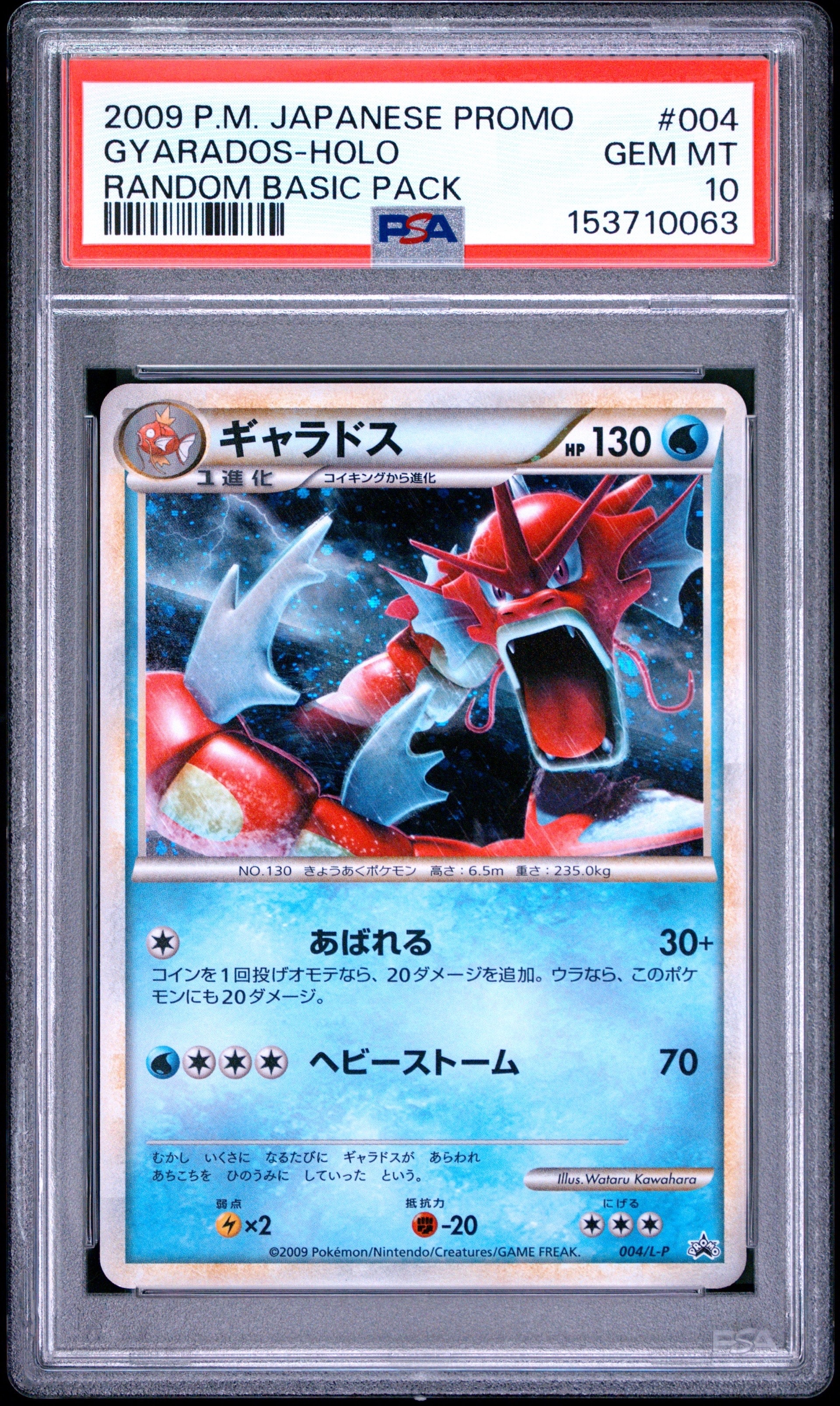 PSA10】ギャラドス [L-P 004](プロモーションカード「ランダム