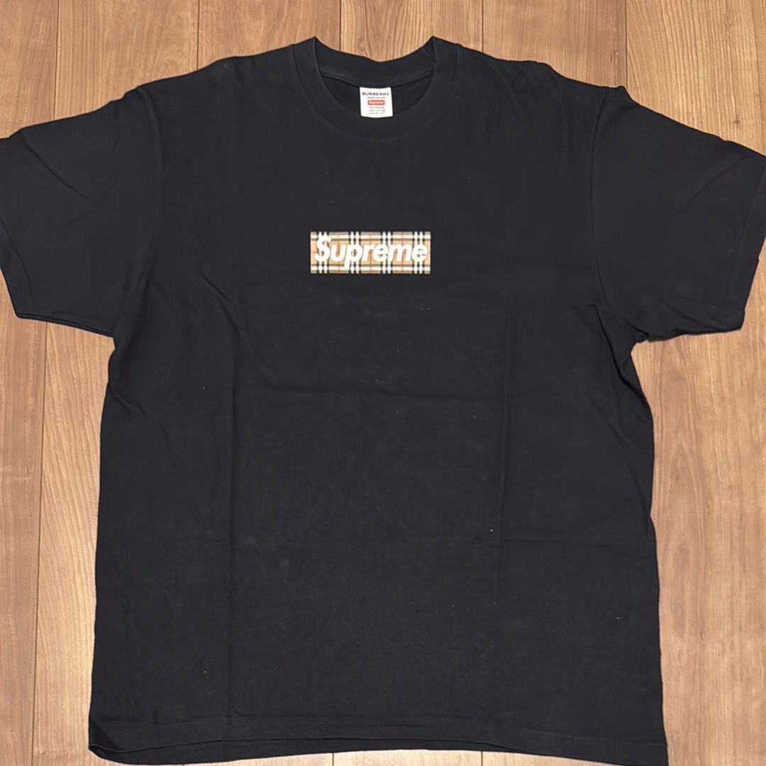 Supreme / Burberry Box Logo Tee "Black"