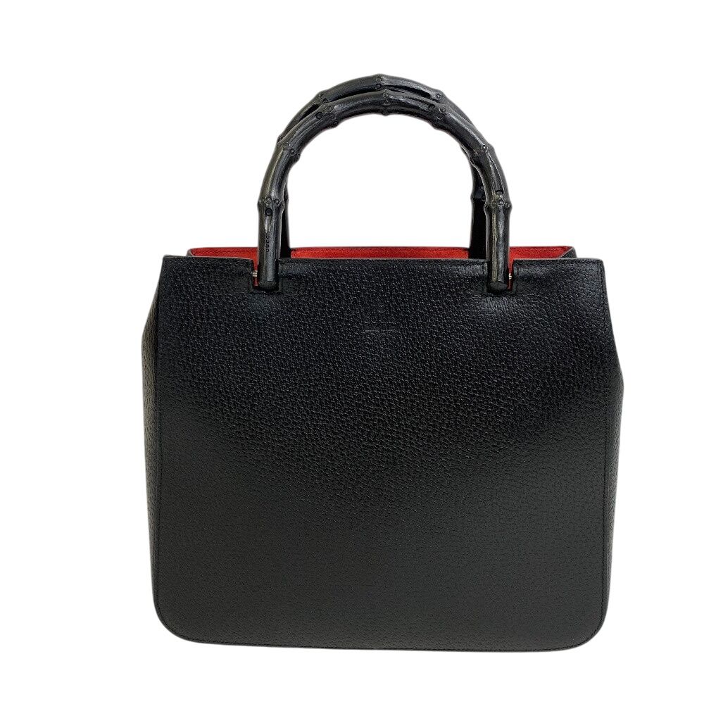 グッチ GUCCI ハンドバッグ バンブー トートバッグ ブラック
