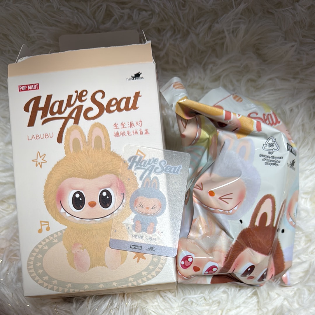 POP MART THE MONSTERS (LABUBU) Have a Seat Plush Series HEHE