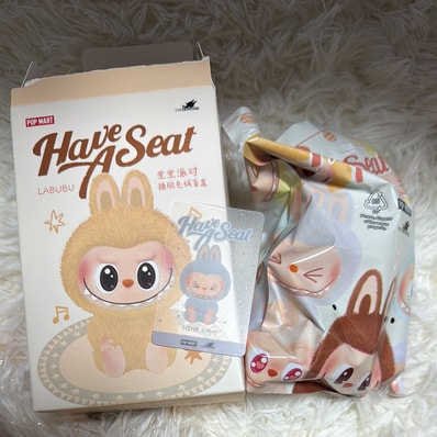 POP MART THE MONSTERS (LABUBU) Have a Seat Plush Series HEHE