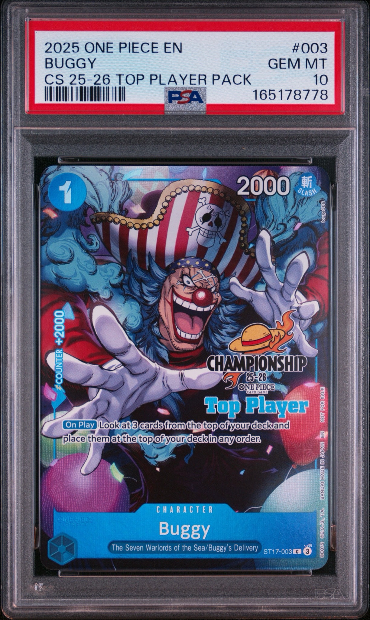 PSA10】マーシャル・D・ティーチ：手配書 SR-SPC [OP09-093