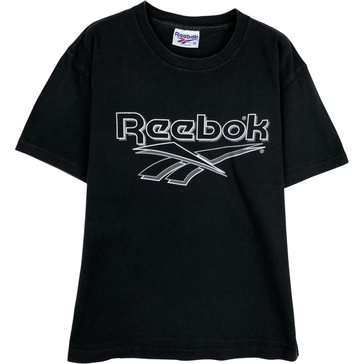古着 90年代 リーボック Reebok デカロゴ ロゴプリントTシャツ USA製 メンズM相当 ヴィンテージ/eaa639222