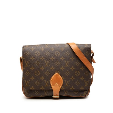 ルイ ヴィトン モノグラム カルトシエールGM 斜め掛け ショルダーバッグ M51252 ブラウン PVC レザー レディース LOUIS VUITTON 【中古】