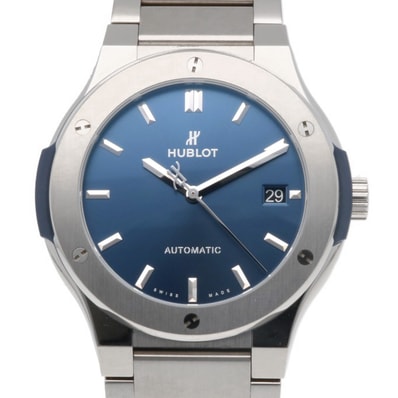 ウブロ クラシックフュージョン 腕時計 時計 チタン 510.NX.7170.NX 自動巻き メンズ 1年保証 HUBLOT 中古