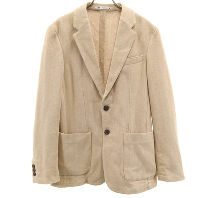 ZARA ザラ ヘリンボーン柄 ジャケット S ベージュ系