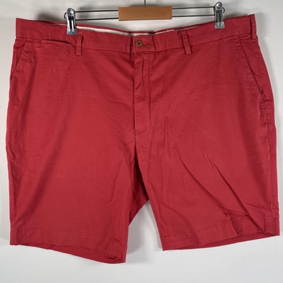 古着 ポロ・ラルフローレン POLO RALPH LAUREN ショートパンツ チノパン ポロチノ 大きいサイズ カラーショーツ w42 レッド メンズ