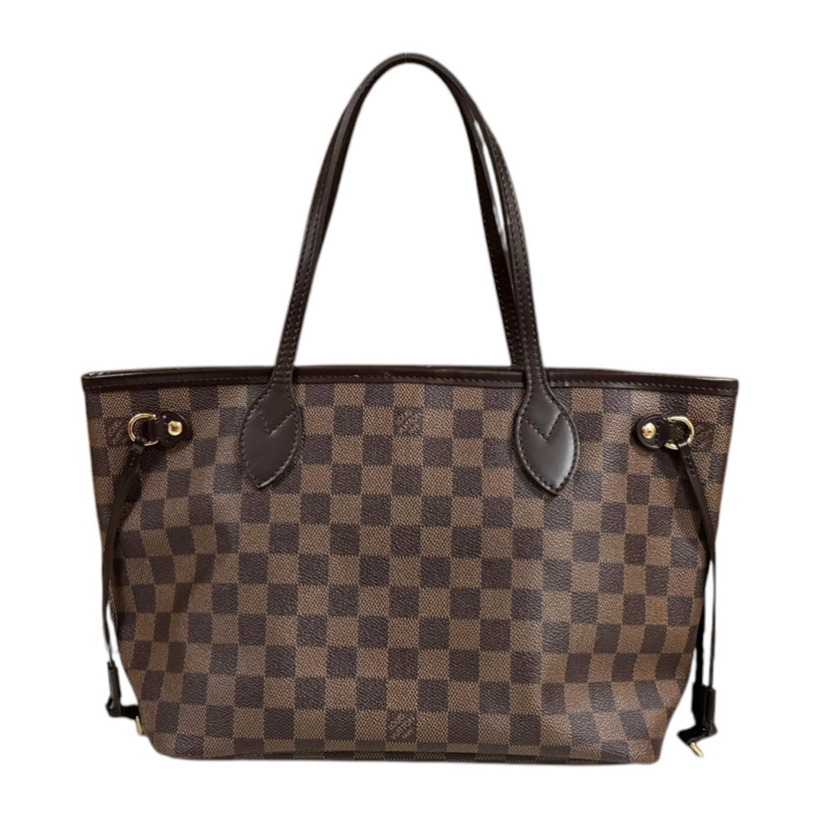 ルイヴィトン ネヴァーフルPM ダミエ トートバッグ ダミエキャンバス N51109 ブラウン レディース LOUIS VUITTON 中古