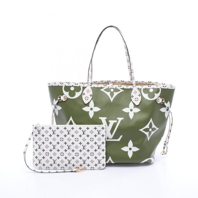 ルイ・ヴィトン LOUIS VUITTON ネヴァーフルMM トートバッグ バッグ PVCコーティングキャンバス モノグラム・ジャイアント ベージュ レディース カーキ系 / ベージュ系 / マルチカラー M44568 【中古】