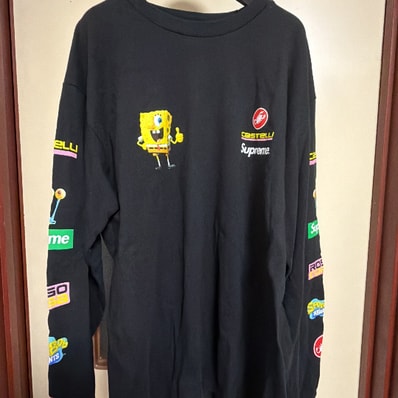 Supreme x SpongeBob Castelli Racing L/S Tee "Black"
