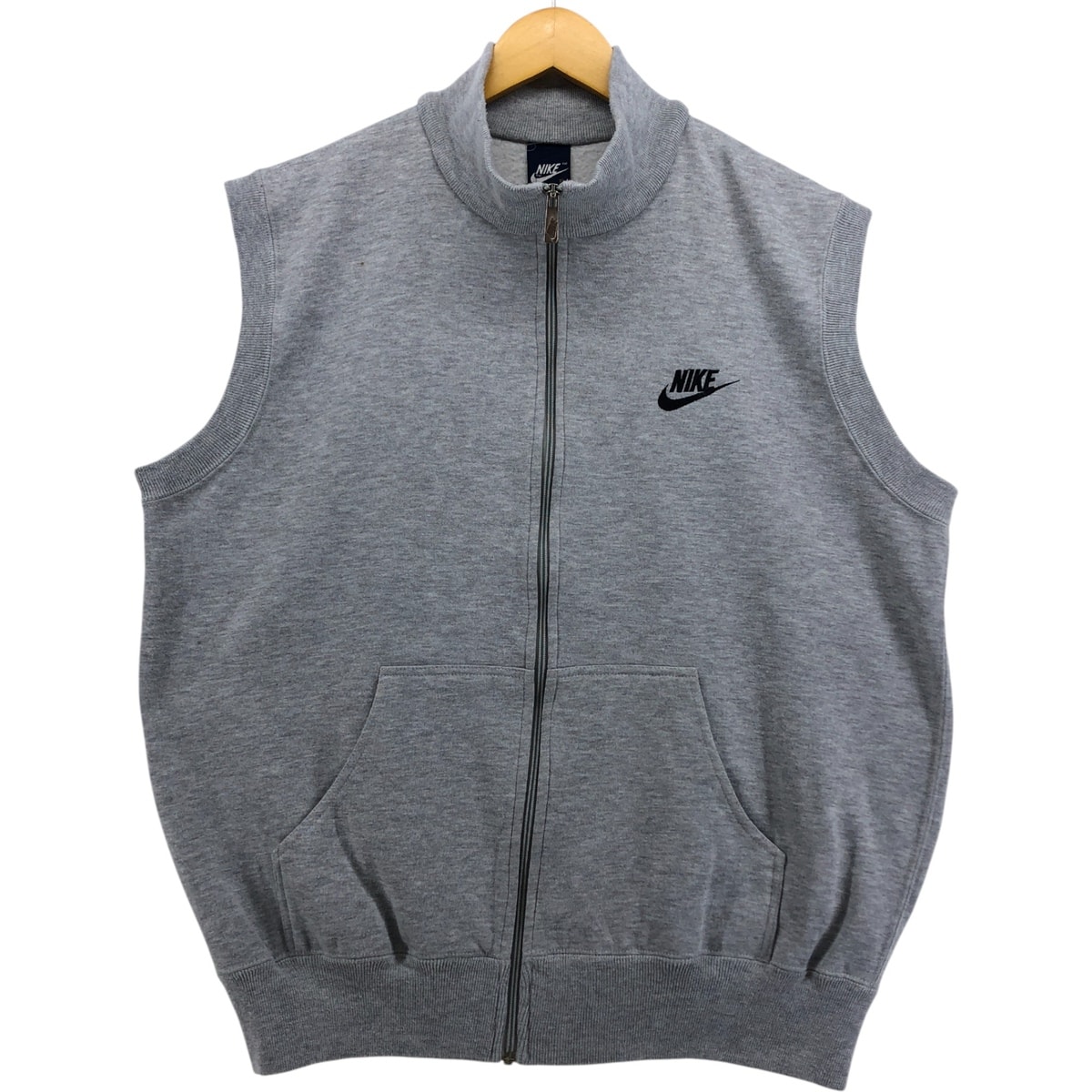 古着 80年代 ナイキ NIKE 紺タグ ハイネック スウェットベスト メンズXL相当 ヴィンテージ/eaa571822