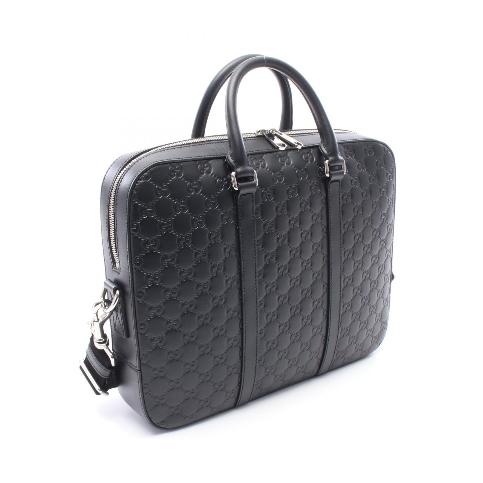 C (やや傷や汚れあり)】グッチ GUCCI グッチシマ 2WAY ブリーフケース