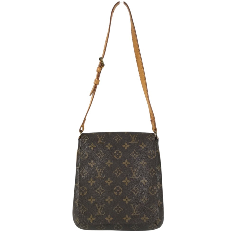 ルイヴィトン LOUIS VUITTON ミュゼット サルサ ショート ミュゼットサルサ  M51258  モノグラム カバン 肩掛け フラップ ポシェット ショルダーバッグ モノグラムキャンバス ブラウン