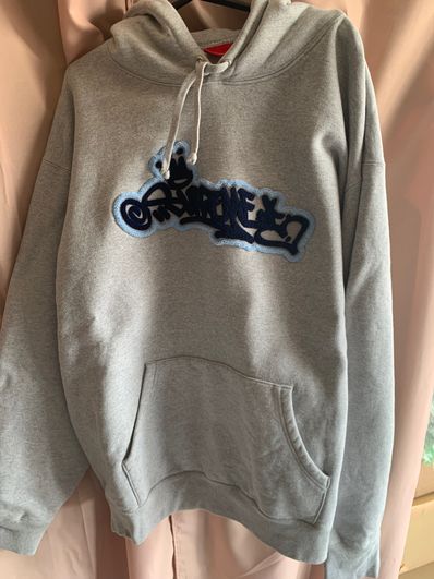 Supreme Handstyle Hooded Sweatshirt "Grey"