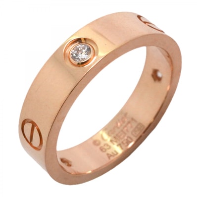 ★最終価格★SALE【6jgb0083】カルティエ リング ラブ 3PD K18PG ピンクゴールド ダイヤモンド #63【中古】メンズ