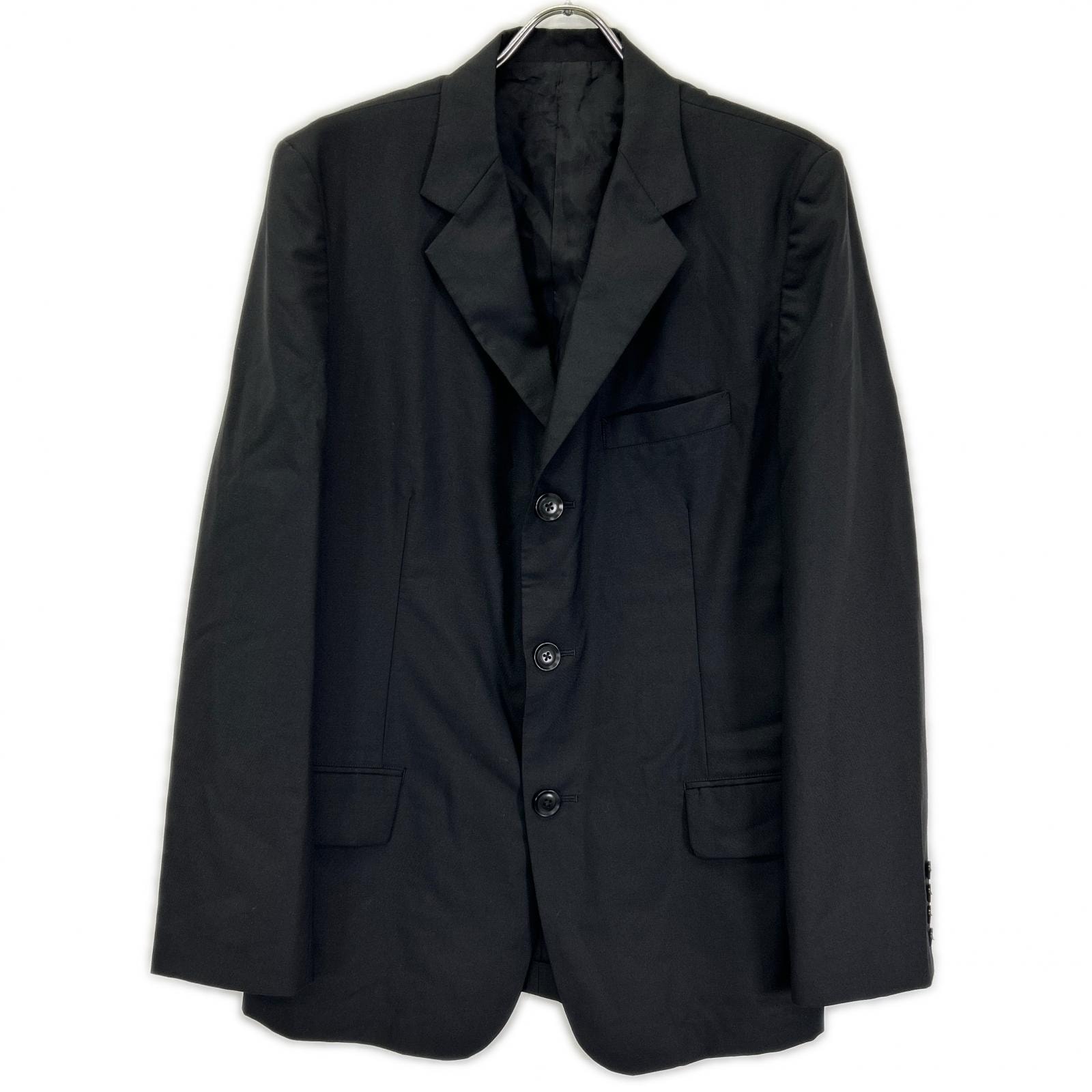 ワイズバングオン YA-J72-158 ブラック ウール No.72Backzipper-Jacket/No.72 バックファスナージャケット 3