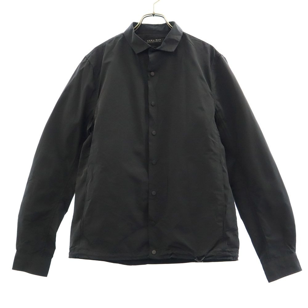ZARA MAN ザラマン プリント シャツジャケット S ブラック