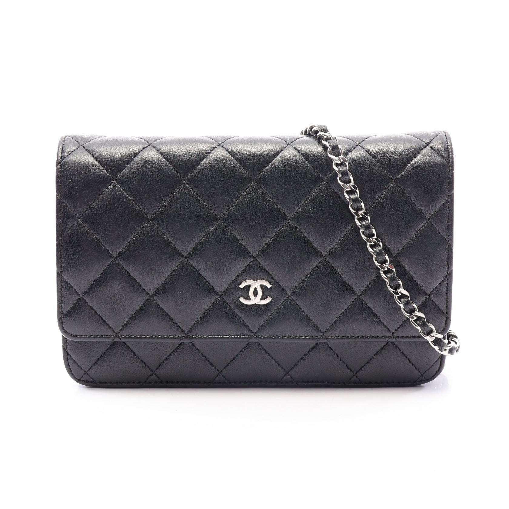 シャネル CHANEL マトラッセ ショルダーバッグ バッグ ラムスキン(羊革) レディース ブラック系 AP0250 【中古】