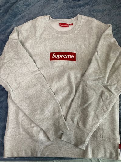 Supreme Box Logo Crewneck Sweatshirt "Ash Grey" (18FW)
