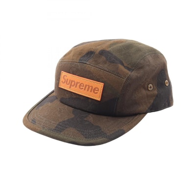 ルイ・ヴィトン LOUIS VUITTON LOUIS VUITTON × Supreme 5PANEL SP Camp Cap キャップ 帽子 コットン メンズ カーキ系 / マルチカラー MP1875 【中古】