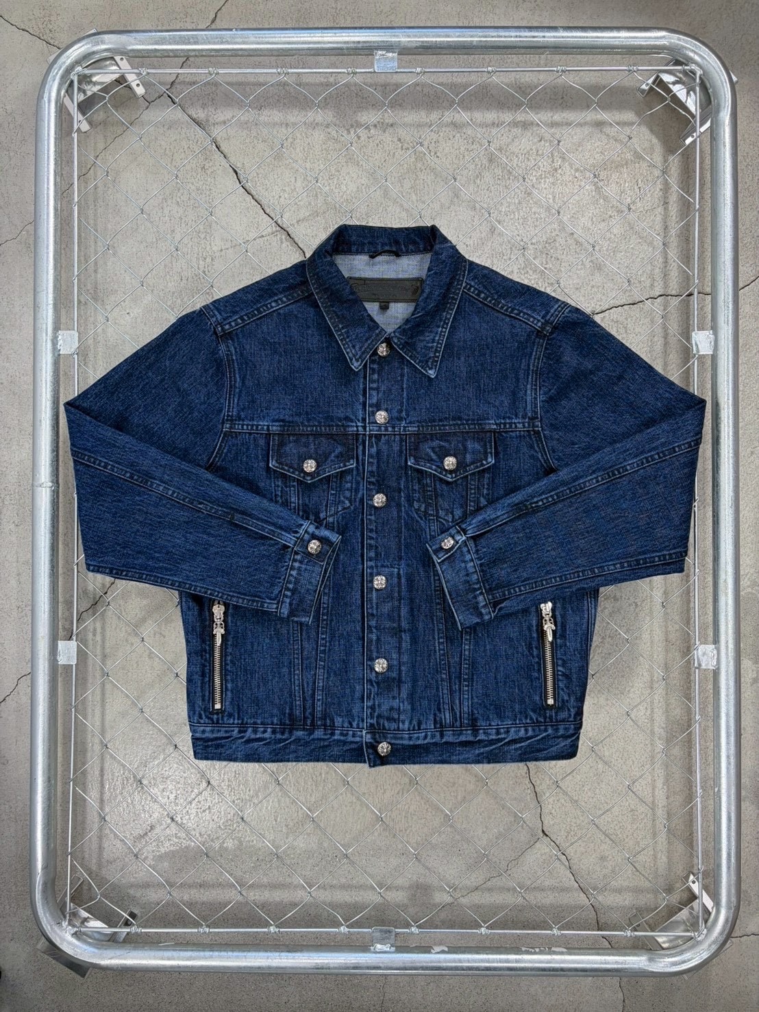 新作 CHROME HEARTS クロムハーツ モータブレス デニムジャケット インボイス原本