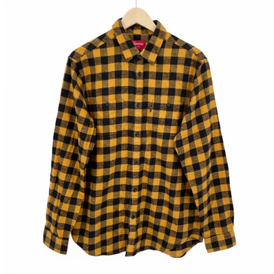 Supreme シュプリーム バッファローチェック フランネルシャツ 10AW 長袖シャツ
コットン L イエロー メンズ
【中古】