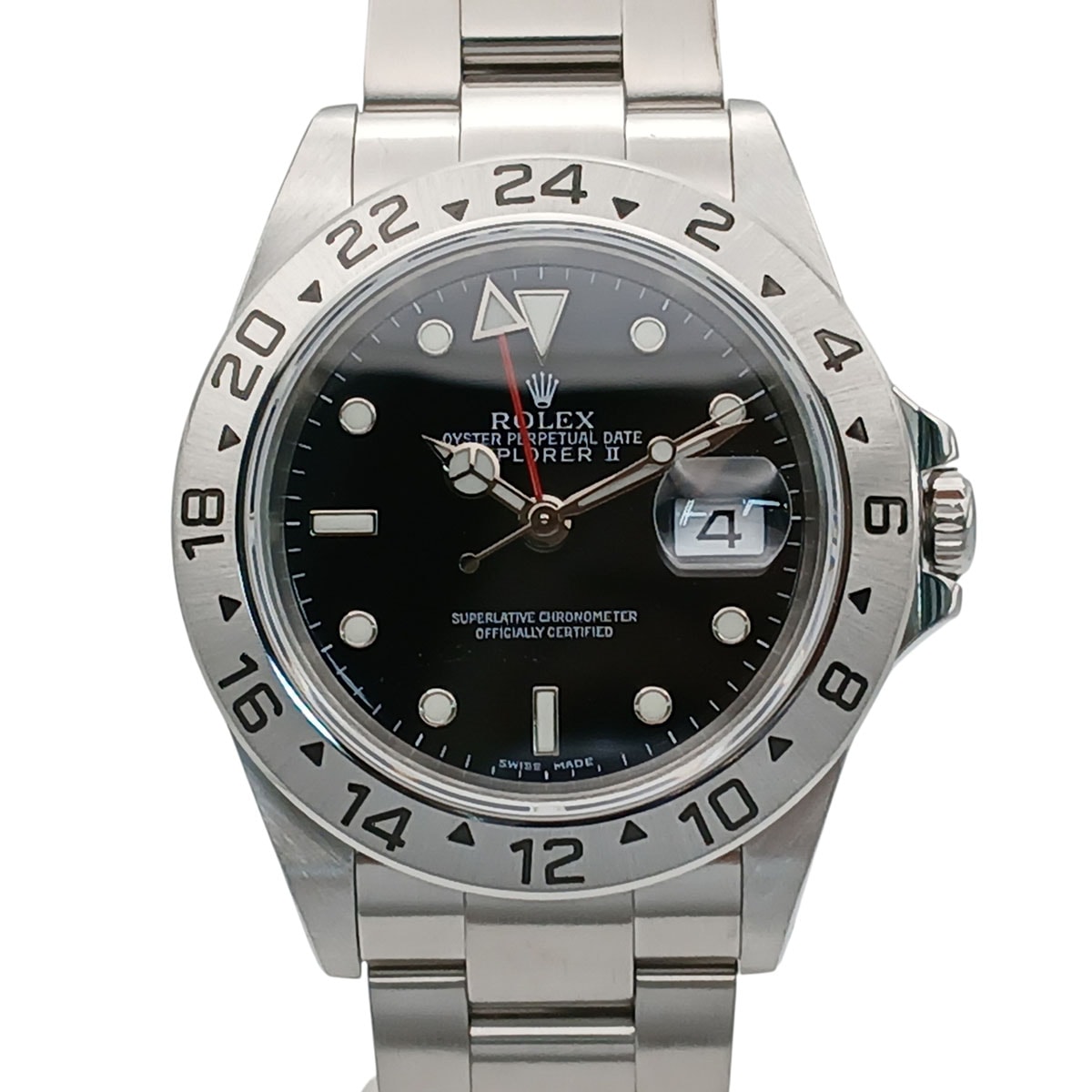 ROLEX ロレックス エクスプローラーII 腕時計 16570 ステンレススチール シルバー  メンズ【中古】