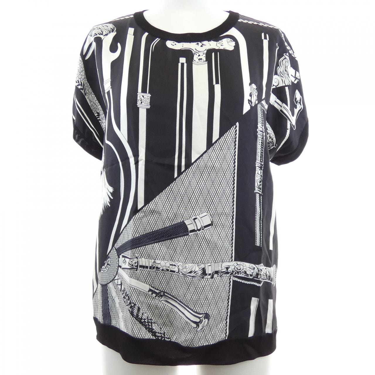 エルメス HERMES CANNES ET CANNES *17-7761 ツイルレーヌ トップス