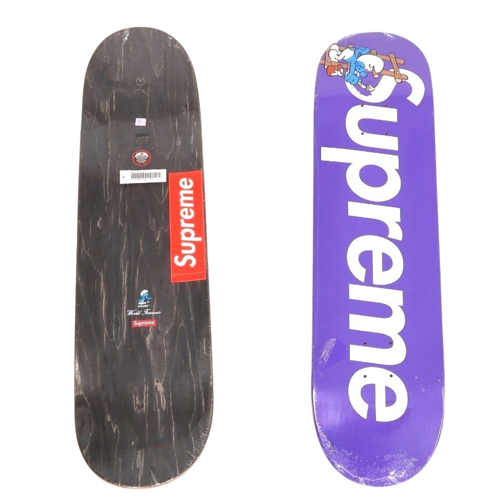 【中古】シュプリーム Supreme 2020年秋冬 Smurfs Skateboard スケートボード デッキ スケボー パープル【サイズ8.5×32.125】【メンズ】