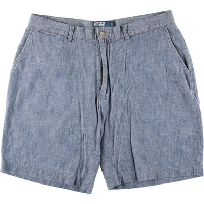 古着 ラルフローレン Ralph Lauren POLO by Ralph Lauren PROSPECT シャンブレー コットンショーツ ショートパンツ メンズw36相当/eaa417695