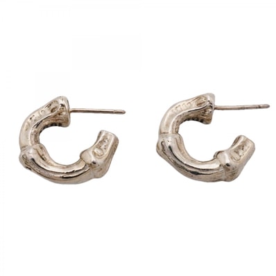 ★最終価格【6jcb0602-k】ティファニー ピアス バンブー/フープ シルバー925【中古】レディース