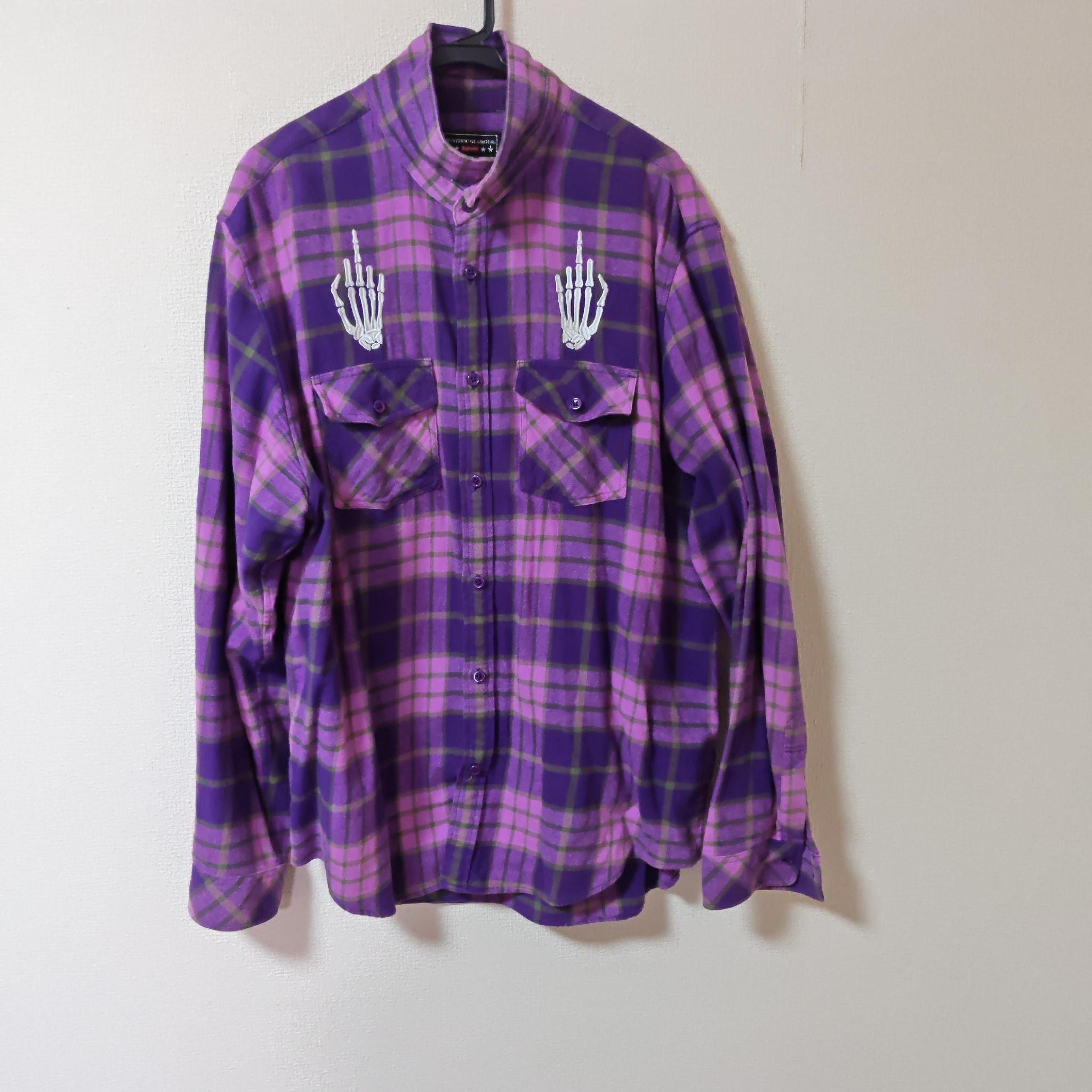 Supreme x HYSTERIC GLAMOUR Plaid Flannel Shirt "Purple"
